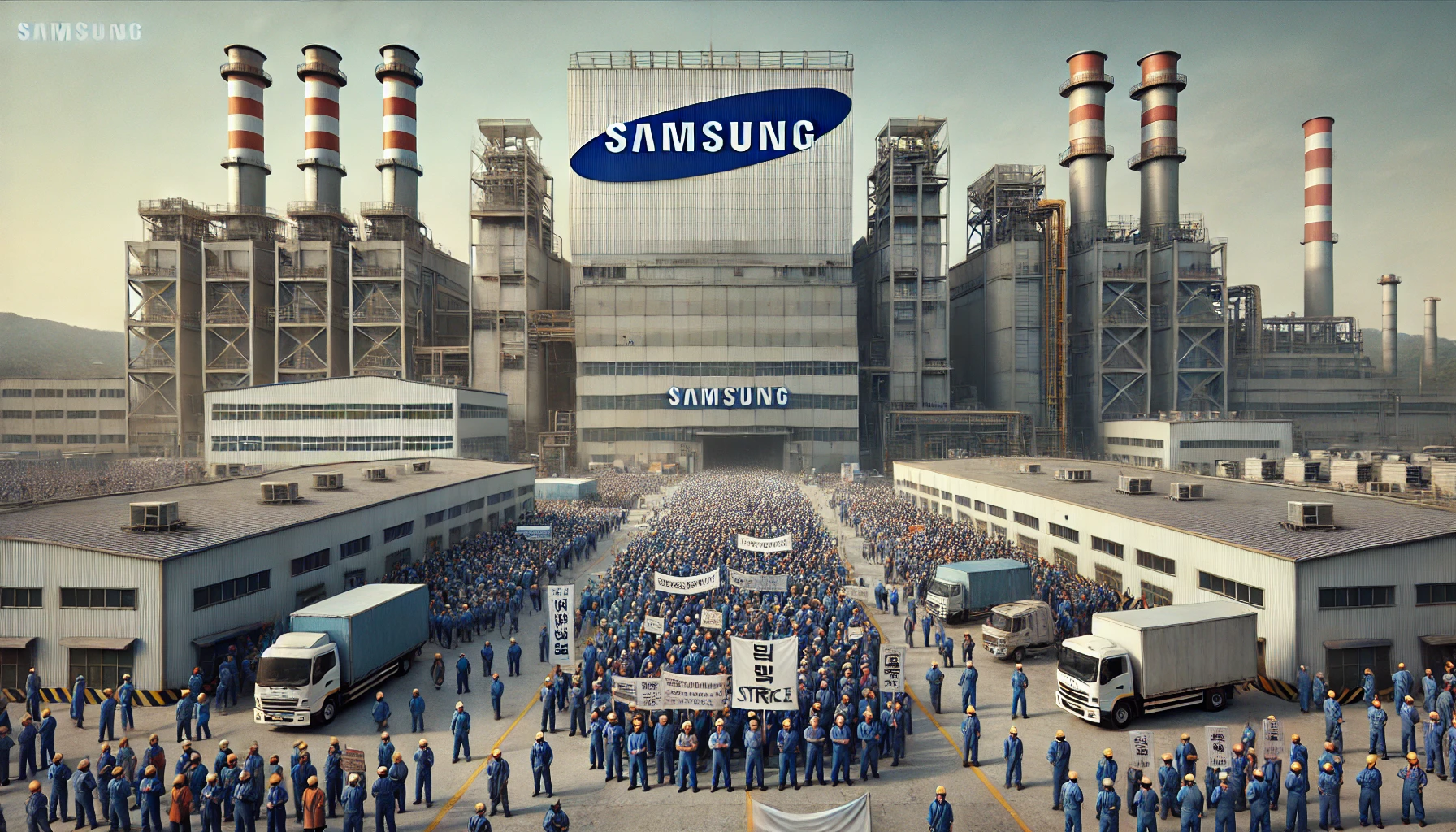 إضراب مئات العمال في مصنع رئيسي لشركة سامسونغ في الهند: نظرة على التأثير والتداعيات